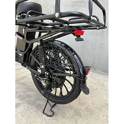 Електровелосипед Minako U20" 800W 60V 26Ah + вантажний посилений багажник чорний - мініатюра 3