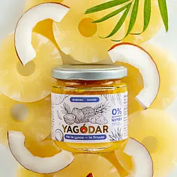 Джем без цукру YAGODAR Ананас з кокосом 210 г (2344975537) - мініатюра 3