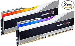 Модуль пам'яті G.Skill DDR5 32GB (2x16) Trident Z5 RGB Silver 7600 Mhz (F5-7600J3646G16GX2-TZ5RS)