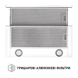 Витяжка телескопічна Perfelli TL 602 WH LED - мініатюра 7