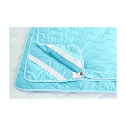 Наматрацник MirSon Eco Light №1725 Silk Air-line на резинці по кутках Blue 180x200 см (2200002890946) - мініатюра 5