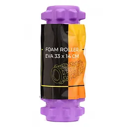Масажний ролик Cornix EVA 33 x 14 см (валик, ролер) XR-0322 Violet - мініатюра 4