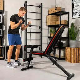 Лавка тренувальна Hop-Sport HS-1030 із фіксатором для ніг - мініатюра 13