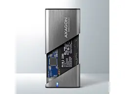 Кишеня для накопичувача AXAGON SuperSpeed+ Raw Box Gray (EEM2-SG2) - мініатюра 6