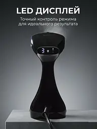 Професійний відпарювач для одягу ELORY Hand Steamer Ручний відпарювач для речей, Парова праска, Парогенератор 2400Вт, Black - мініатюра 3