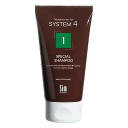 Шампунь №1 для нормальної шкіри голови і схильної до жирності System 4 №1 Special Shampoo Sim Sensitive 75 мл