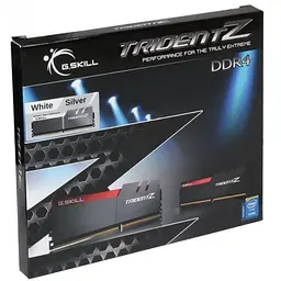 Модуль пам'яті для комп'ютера DDR4 16GB (2x8GB) 3200 MHz Trident Z Silver H/ White G.Skill (F4-3200C16D-16GTZSW) - мініатюра 3