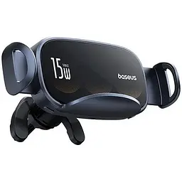 Автотримач з бездротовою зарядкою Baseus LightChaser Series Triple-Coil Wireless Charging C40355901111-00 - мініатюра 5