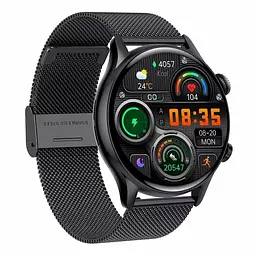 Смарт-годинник Uwatch HK8 Pro Black AMOLED, 2 ремінці, силіконовий та металевий - мініатюра 3