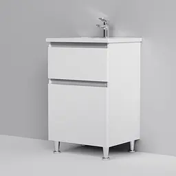 Тумба підлогова AM.PM X - Joy 55 см з умивальником M85-FSX0552-WC0552WG38 - мініатюра 4