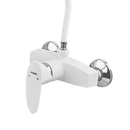 Змішувач для душу з лійкою Plamix Cezar-003 SET white PM0665 Білий - мініатюра 3
