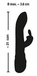 Вібратор-кролик Sweet Smile Rechargeable Blacky 21 см чорний - мініатюра 5