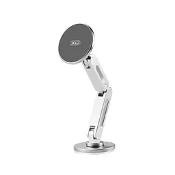 Автотримач XO C148 Metal Twin Bar 360° Rotating Magnetic Handse сріблястий - мініатюра 3