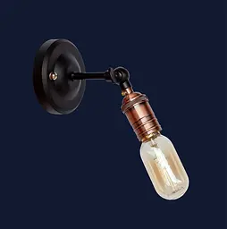 Бра настінне Levistella 752WB1705-1, E27, 60W, чорний, мідний цоколь, сучасний стиль для дому - мініатюра 2