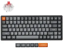 Клавіатура Keychron K2 Max 75% Compact K Super Red Hot-Swap EN/UKR RGB Black (K2M-J1-UA)