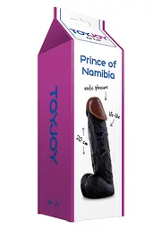 Фалоімітатор Toy Joy Prince of Namibia 20 см чорний - мініатюра 2