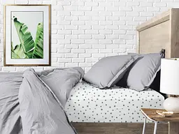 Простирадло на резинці Cosas Grey Stars 180х200х20 см (StarGrey_180x200x20) - мініатюра 3