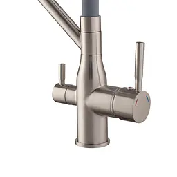 Змішувач для кухні Mixxus Premium Gravity 021 SS Color з гнучким виливом MI6980 Нержавіюча сталь - мініатюра 5