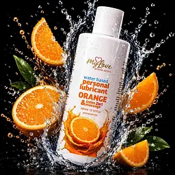 Лубрикант MyLove Aroma Series IntimMassage 2in1 Orange, 300 мл - мініатюра 2
