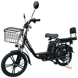 Електровелосипед Green Giant U18" 600W 48V 18Ah + сидіння/багажник чорний - мініатюра 2