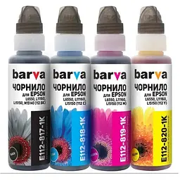 Чорнило Barva Epson 112, 4x100 мл, OneKey, 1K (E112-1K-MP)