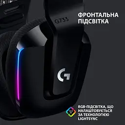 Ігрова гарнітура Logitech G733 Lightspeed Wireless RGB Black (981-000864) - мініатюра 4