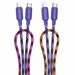 Дата кабель Hoco X116 Meridian Type-C to Lightning 27W (1m) Gradient Purple Mix