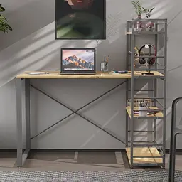 Письмовий стіл Ferrum-decor Серії Конект з етажеркою 75x120x60 сірий ДСП Дуб Артізан 16мм (FRD-104232)