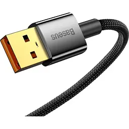 Кабель Baseus Explorer Series Auto Power-Off USB-A to USB-С 100w 2m Black (CATS000301) [152038] - мініатюра 3