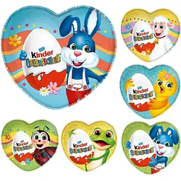 Шоколадне серце Kinder Uberraschung Easter курча 53 г - мініатюра 2