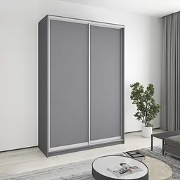 Шафа-купе дводверна MebelStar Стандарт AL 2ДСП 160x60x240 см Антрацит (MBS-3615)