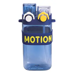 Пляшка для води MOTION 550 мл з подвійним відкриванням, синий Yiwu HP-14-49BL
