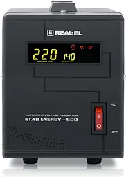 Стабілізатор REAL-EL STAB ENERGY-500 (EL122400011) - мініатюра 2