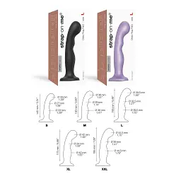 Насадка для страпону Strap-On-Me Dildo Plug P&G Black S - мініатюра 4