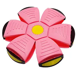 Летючий трансформерний м'яч 1002-3(Pink) світиться