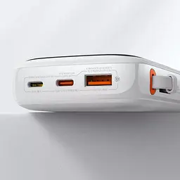 Портативна батарея - зовнішній акб Baseus Qpow Pro 10000 mAh 20W PPQD020002 білий - мініатюра 5