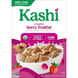 Сухий сніданок Kashi Breakfast Cereal Organic Fiber Cereal Berry Fruitful 487г