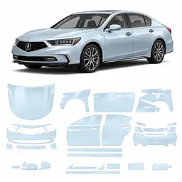 Антигравійна захисна бронеплівка за лекалами для Acura RLX I facelift 2018-2020 - повний кузов