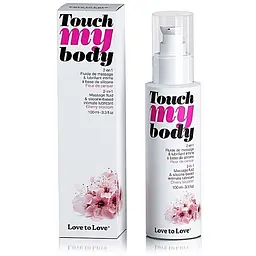 Лубрикант Love To Love Touch My Body Cherry Blossom масажний гель та 2 в 1, 100 мл - мініатюра 2