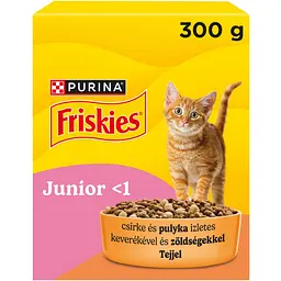 Сухий корм для кошенят Friskies Junior з куркою, молоком та овочами 300 г