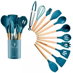 Набір кухонного приладдя силіконовий Kitchen Set RB-2239 синій (12 предметів) - мініатюра 3