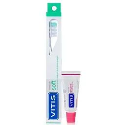 Щітка зубна Vitis Soft м'яка + Vitis Gingival паста 15 мл прозора - мініатюра 2