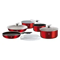Набір посуду 12 предметів Berlinger Haus Metallic Line Burgundy Edition (BH-1674)