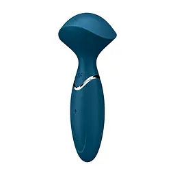 Вібромасажер Satisfyer Mini Wand-er Blue - мініатюра 2