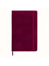 Записник Moleskine Velvet середній, Лінійка Червоний + бокс (LCNBVELVQP060C)