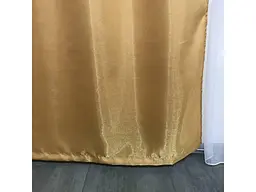 Штори із монорею золотистого кольору на тасьмі 2шт. 150х270 ALBO pbe0052473 - мініатюра 3