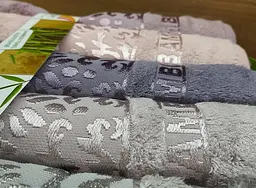 Набір бамбукових махрових турецьких рушників Cestepe 6 штук Bamboo Damaks 70х140 - мініатюра 3