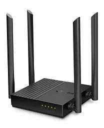Роутер TP-LINK Archer A64, Black, Wi-Fi 5, до 1267 Mb/s, 2.4/5GHz, 4 LAN 10/100/1000 Mb/s, RJ45 10/100/1000Mb/s, 4 зовнішні антени