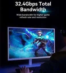 Кабель Vention DisplayPort-DisplayPort V 1.4 1.5 м (HCCBG) - мініатюра 3