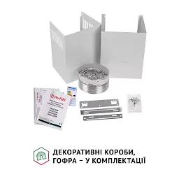 Витяжка декоративна похила Perfelli VICCO 6HM BIANCO - мініатюра 9